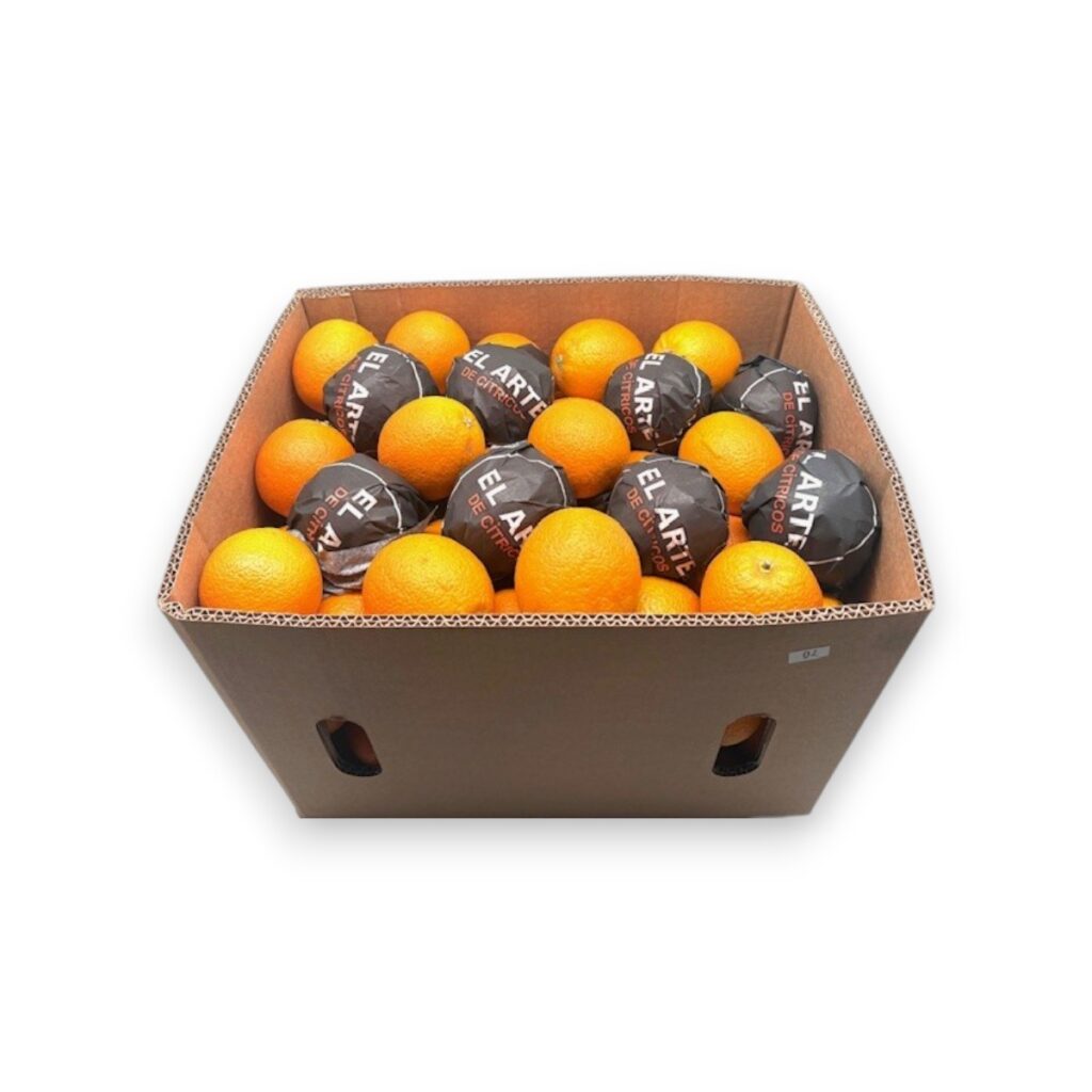 pers sinasappel per kist